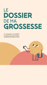 Couverture du dossier de grossesse, version moutarde