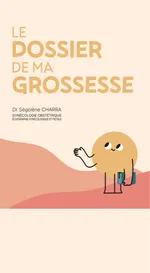 Couverture du dossier de grossesse, version terracotta